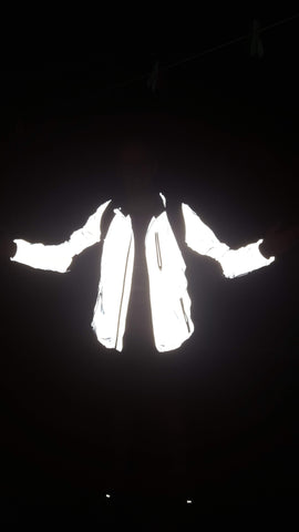 BTR totally reflective cycling and running high viz acket