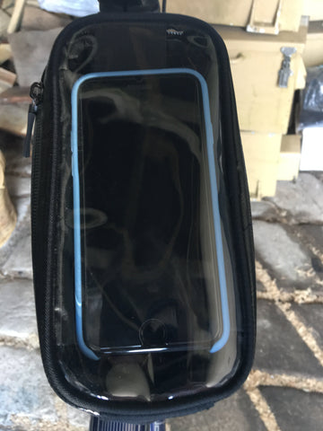 Bike Frame Bag from BTR - holds your smartphone so you can see your ride 