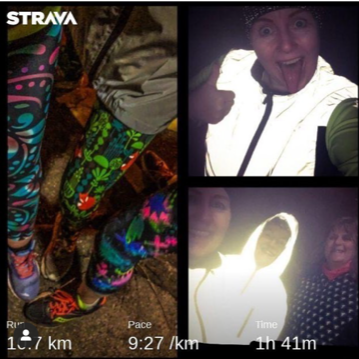Xina Evans in BTR Be Totally Reflective Highvis Gilet